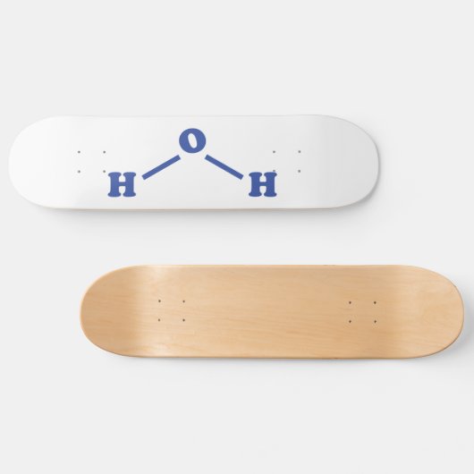 Molekulare chemische Formel Skateboard (Horizontal)