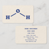 Molekulare chemische Formel Visitenkarte (Vorne/Hinten)