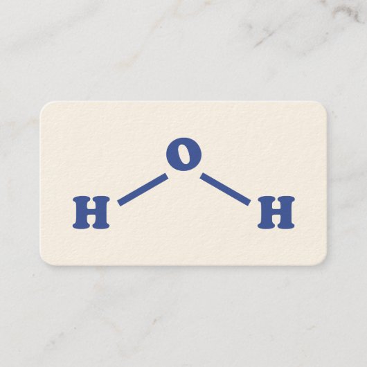 Molekulare chemische Formel Visitenkarte (Vorderseite)