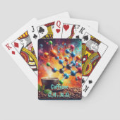 Molekulare Koffeinstruktur - Art-Kaffee der Wissen Spielkarten (Rückseite)