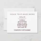 Molekulare Struktur C8H10N4O2 Einladung (Rückseite)