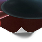 Molekulare Struktur des Koffeins Poster (Ecke)