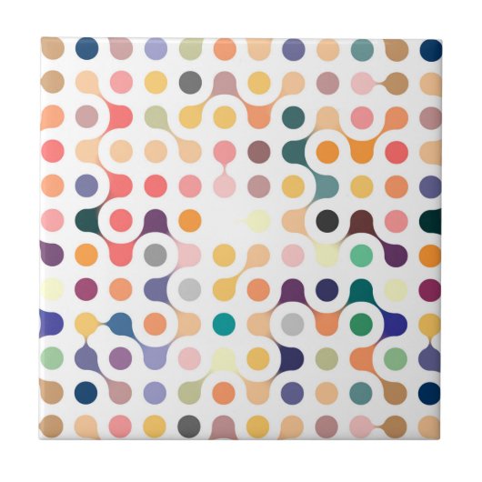 Molekulare Struktur-Muster Fliese (Vorderseite)