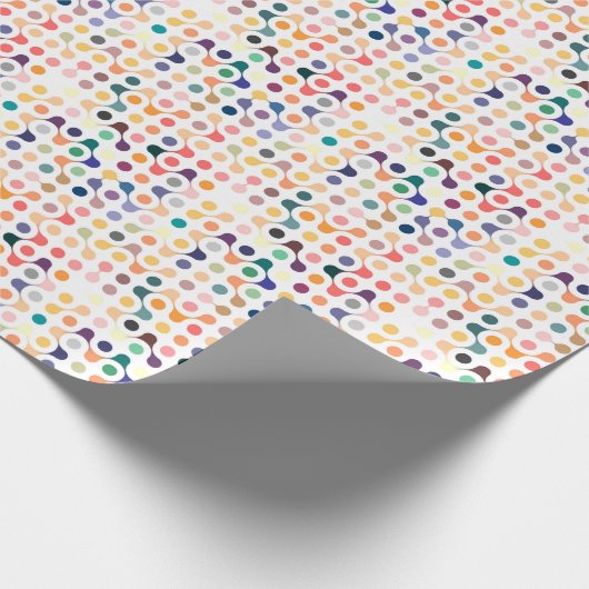 Molekulare Struktur-Muster Geschenkpapier (Ecke)