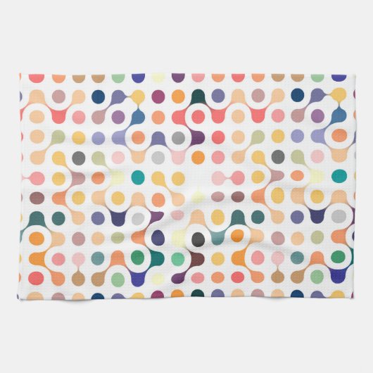 Molekulare Struktur-Muster Geschirrtuch (Horizontal)