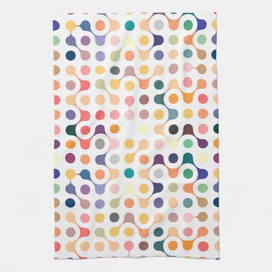 Molekulare Struktur-Muster Geschirrtuch (Vertikal)