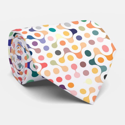 Molekulare Struktur-Muster Krawatte (Gerollt)