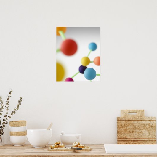 Molekulare Struktur Poster (Küche)
