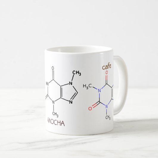Molekulare Tasse des Café-Mokkas (VorderseiteRechts)