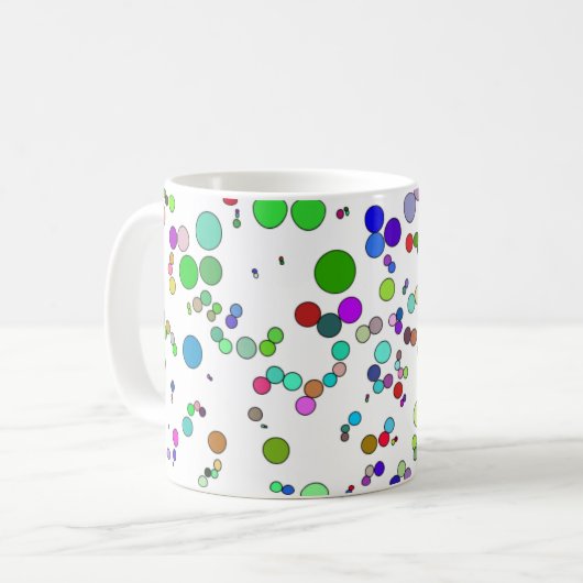 Moleküle 11oz Tasse (Vorderseite Links)