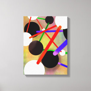 Moleküle in Bewegung - Abstrakte Canvas drucken Leinwanddruck