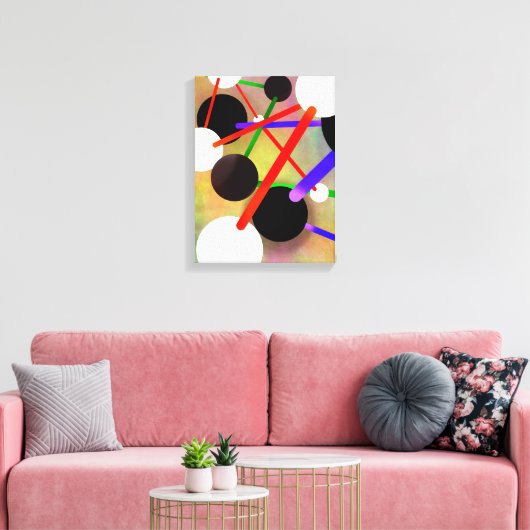 Moleküle in Bewegung - Abstrakte Canvas drucken Leinwanddruck (Insitu (Wohnzimmer))