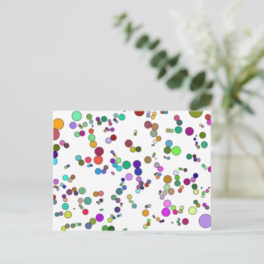 Moleküle Postkarte (Stehend Vorderseite)