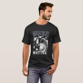 Moleküle zählen Tee Wissenschaftler Astronaut Tee (Vorne ganz)