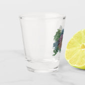 Molekülillustration Schnapsglas (Links)