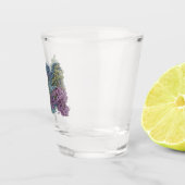 Molekülillustration Schnapsglas (Rechts)
