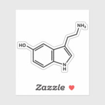 Molekülstruktur des Serotonin-Moleküls