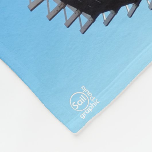 Molen in Nederland in Willemstad. Fleecedecke (Ecke)