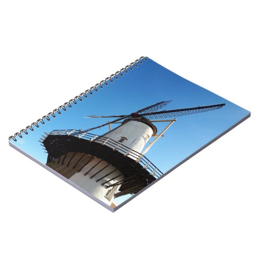 Molen in Nederland in Willemstad. Notizblock (Linke Seite)