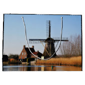 Molens in Nederlands landschap. Große Geschenktüte (Rückseite)