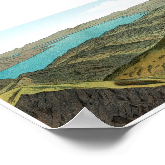 MOLESON Schweizer Alpen Panorama 360° Poster (Ecke)