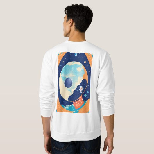 Moletom Astronauta Sweatshirt (Schwarz voll)