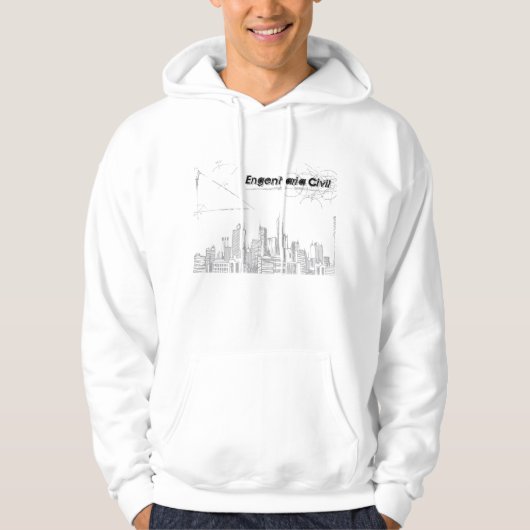 Moletom Bauingenieurwesen Hoodie (Vorderseite)