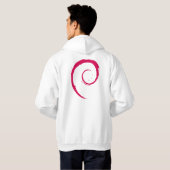 Moletom Debian Hoodie (Schwarz voll)