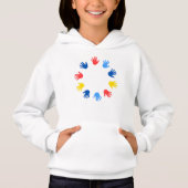 Moletom Infantil Feminino com Capuz Mãos Hoodie (Vorderseite)