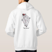 Moletom "Like a Balloon" Branco Hoodie (Rückseite)