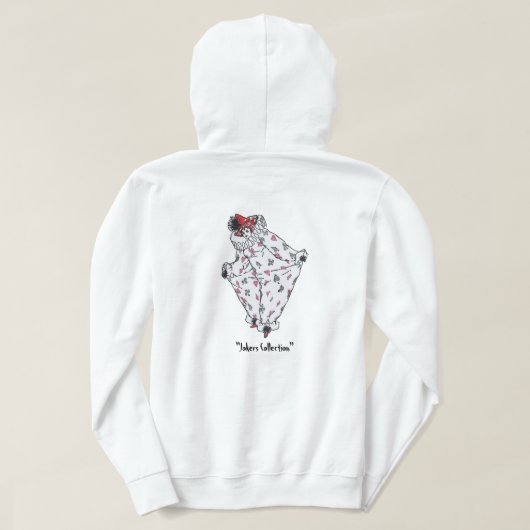 Moletom "Like a Balloon" Branco Hoodie (Design Rückseite)