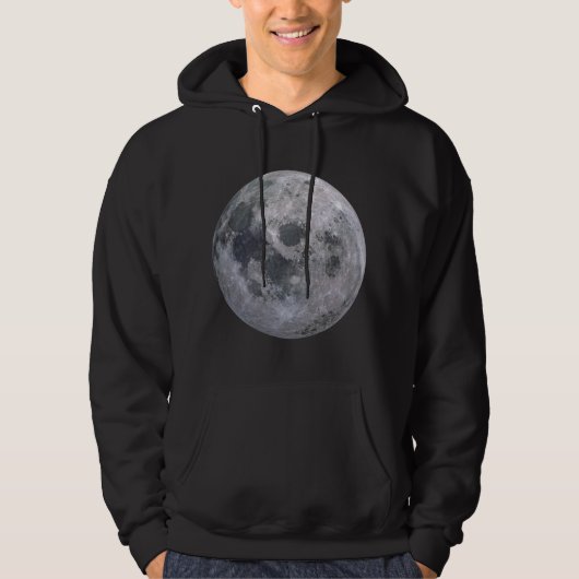 Moletom Lua Cheia Preto Hoodie (Vorderseite)