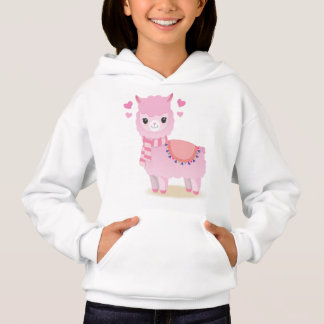 Moleton mit Kapuze Rosa Lama Hoodie