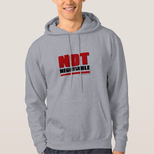 Moleton Not Negotiable Kapuze Hoodie (Vorderseite)