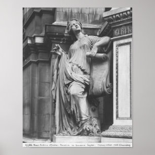 Moliere Brunnen, helle Komödie, 1844 Poster