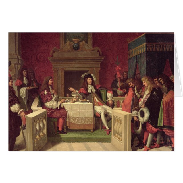 Moliere, das mit Louis XIV 1857 speist (Vorderseite (Horizontal))