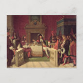 Moliere Dining mit Louis XIV 1857 Postkarte (Vorderseite)