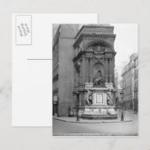 Moliere Fountain, 1844 Postkarte (Vorne/Hinten)