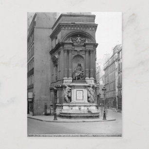 Moliere Fountain, 1844 Postkarte