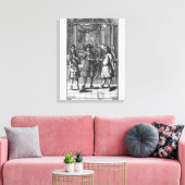 Moliere wie Harpagon, Frontispiece Illustration Leinwanddruck (Insitu (Wohnzimmer))