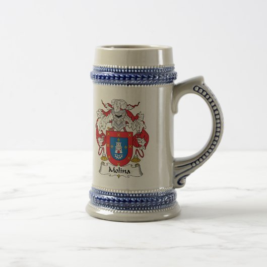 Molina Familienwappen Bierglas (Rechts)