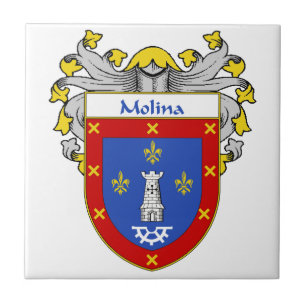 Molina Wappen/Familienwappen Fliese