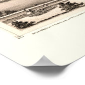 Moline, IL Panorama Karte - 1873 Poster (Ecke)