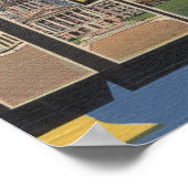 Moline, Illinois - Große Buchstabenszenen Poster (Ecke)