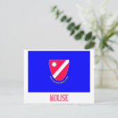 Molise-Flag mit Namen Postkarte (Stehend Vorderseite)