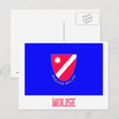 Molise-Flag mit Namen Postkarte (Vorne/Hinten)