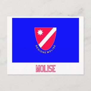 Molise-Flag mit Namen Postkarte