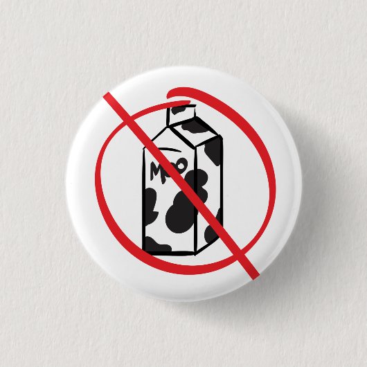 Molkerei frei - Allergie/Intoleranz Button (Vorderseite)