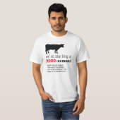Molkerei-Milch-Lieferung, die ein Mooo-vement T-Shirt (Vorne ganz)
