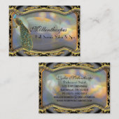 Mollenthorpes Haar-Stylist und Salon Visitenkarte (Vorne/Hinten)